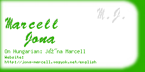 marcell jona business card